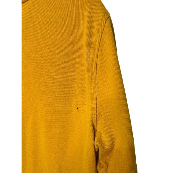 Sonoma Medium Weekend Polo Shirt Mustard 100% Cotton Casual & Comfortable 45c - Picture 4 of 7